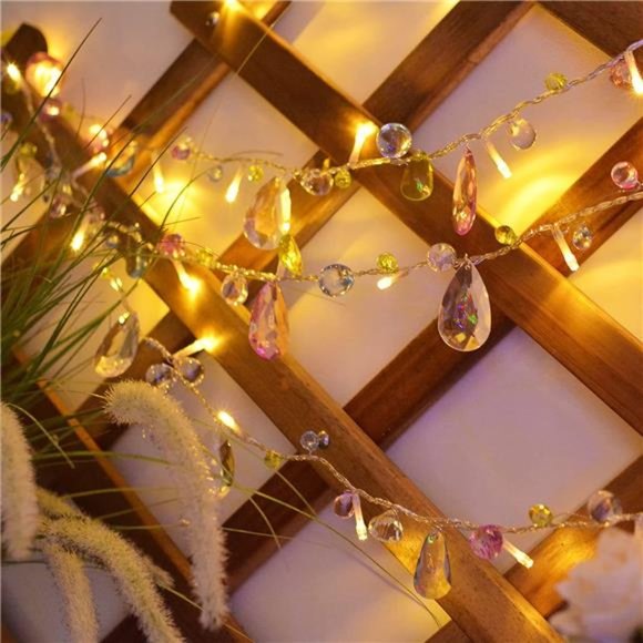 Battery Operated Indoor House String lights Bohemia style String with Colorful - Picture 6 of 6